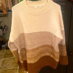Colorblock Thick Sweater